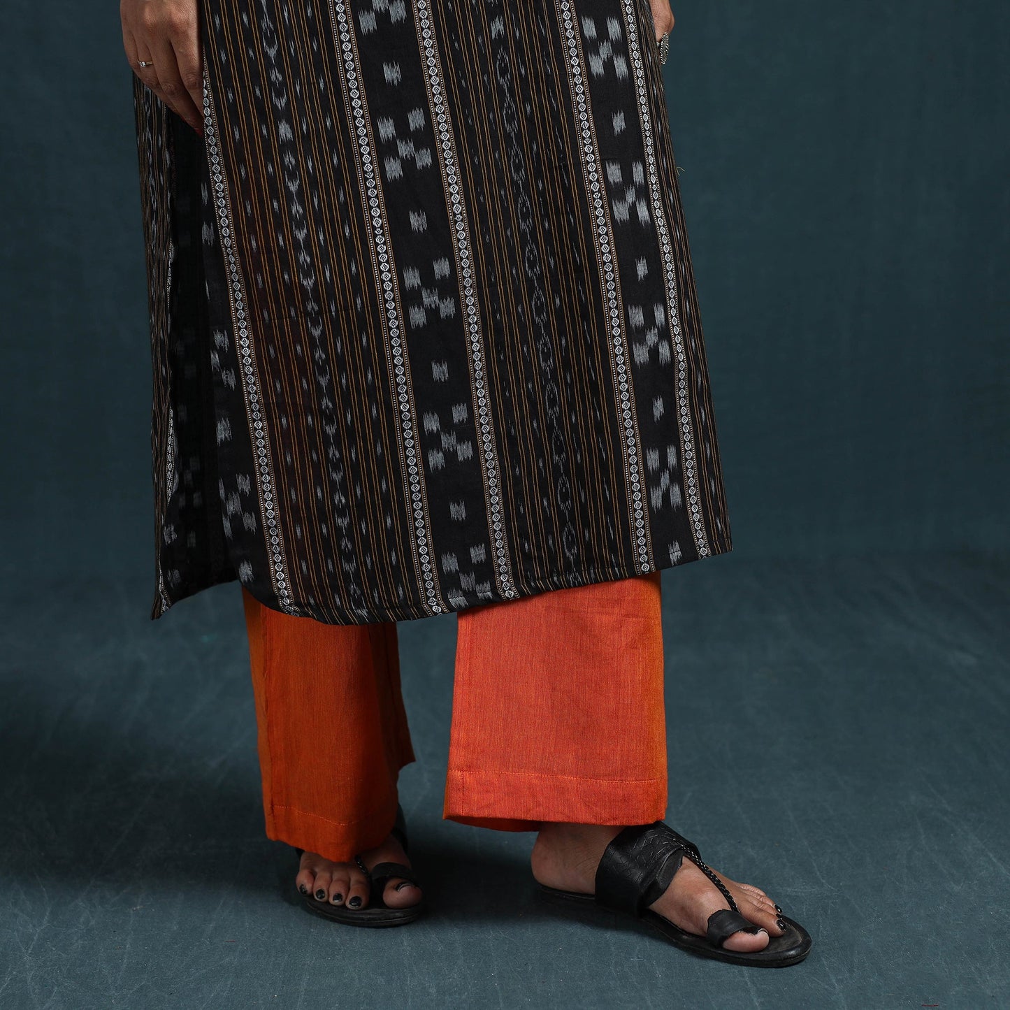 Sambalpuri ikat pure cotton suit set with dupatta for women