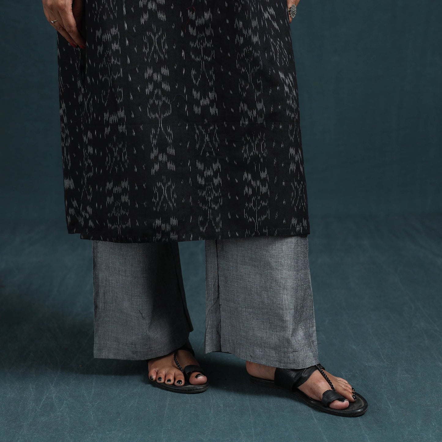 Sambalpuri ikat pure cotton suit set with dupatta for women