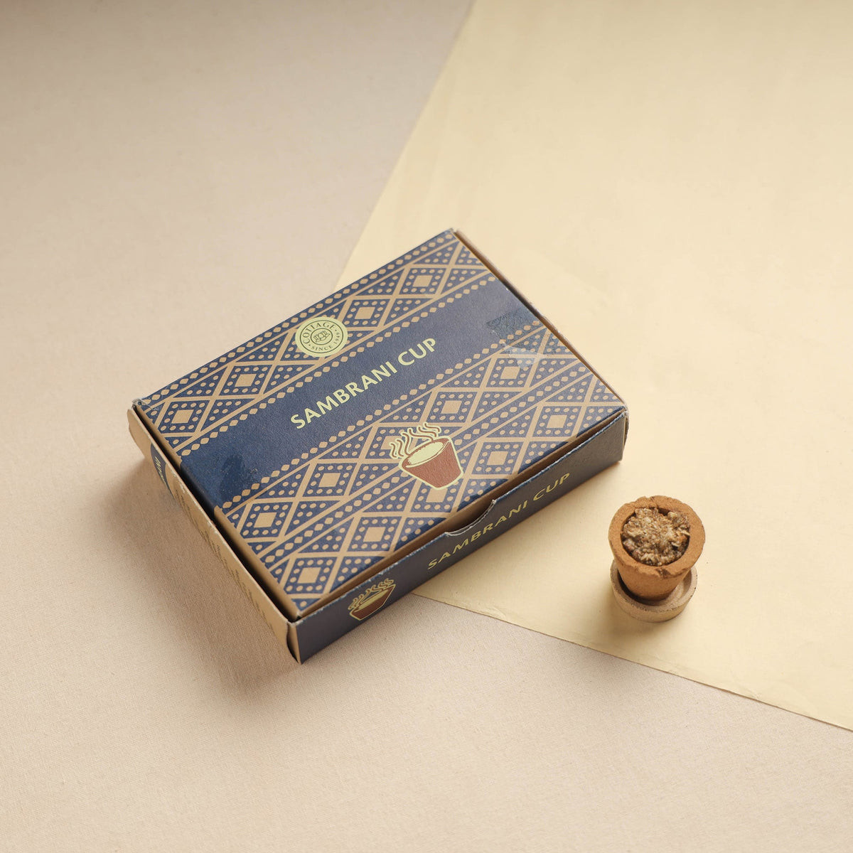Sambrani Sri Aurobindo Ashram Natural Dhoop Cups