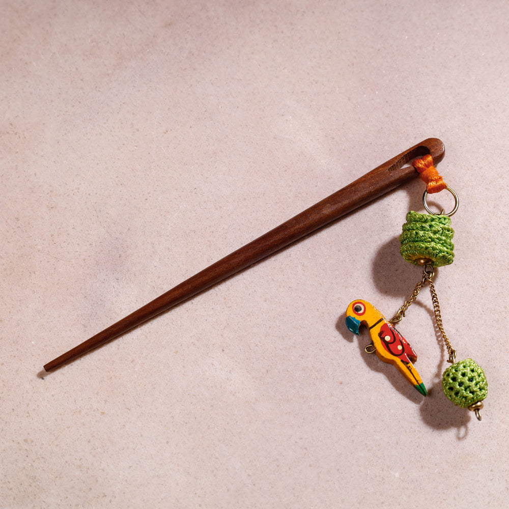 Buy Samoolam Handmade Crochet Hairstick ~ Parrot Online at iTokri.com