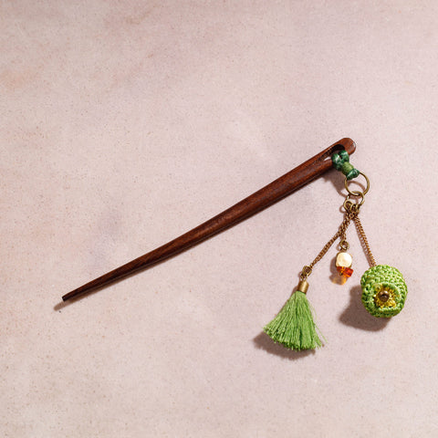 Buy Samoolam Handmade Crochet Hairstick ~ Tassel Flowers Multicolour Online at iTokri.com