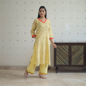 Buy Sanganeri Block Print Suit Set Shop Now Online in India