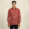 Sanganeri printed cotton men full sleeve shirt 01