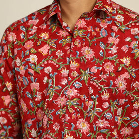 Sanganeri printed cotton men full sleeve shirt 01