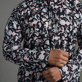  Sanganeri Block Printed Cotton Men Short Kurta 02 