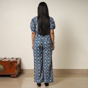 Sanganeri block printed cotton co-ord set 23 - handcrafted