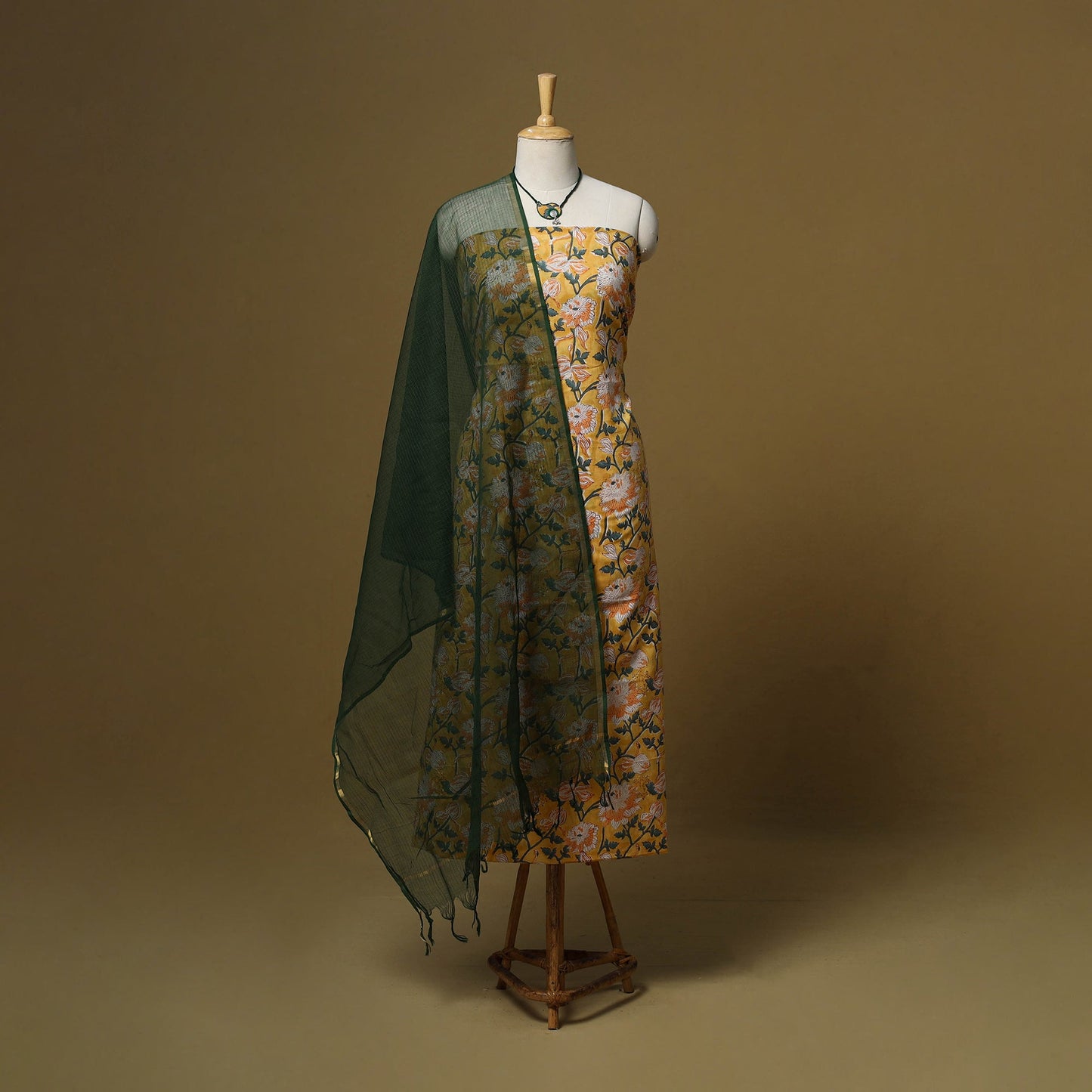 Sanganeri cotton 2pc unstitched dress material