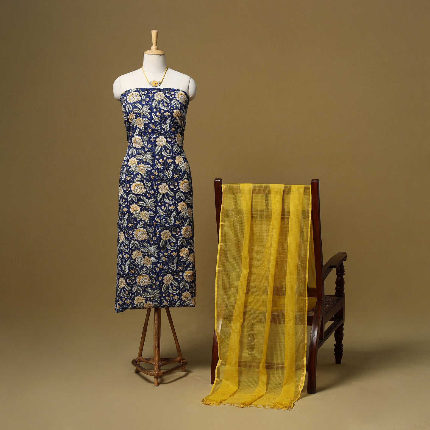 Sanganeri cotton 2pc unstitched dress material