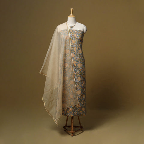 Sanganeri cotton 2pc unstitched dress material