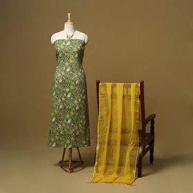 Sanganeri cotton 2pc unstitched dress material