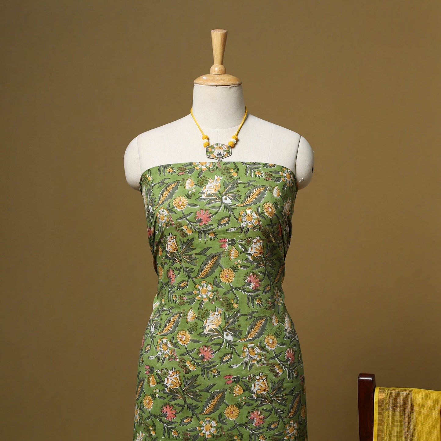 Sanganeri cotton 2pc unstitched dress material