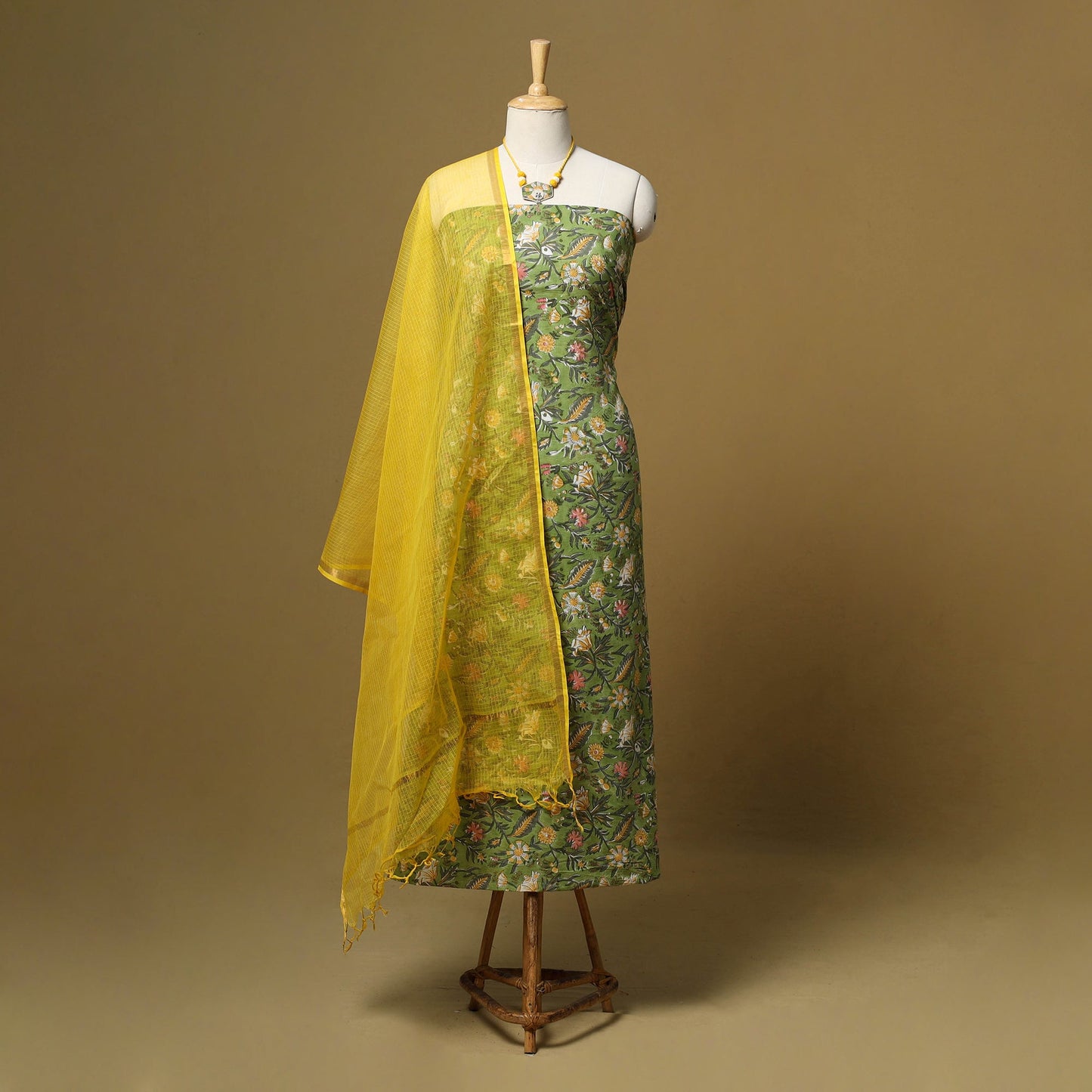 Sanganeri cotton 2pc unstitched dress material