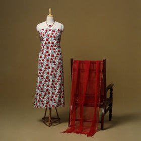 Sanganeri cotton 2pc unstitched dress material