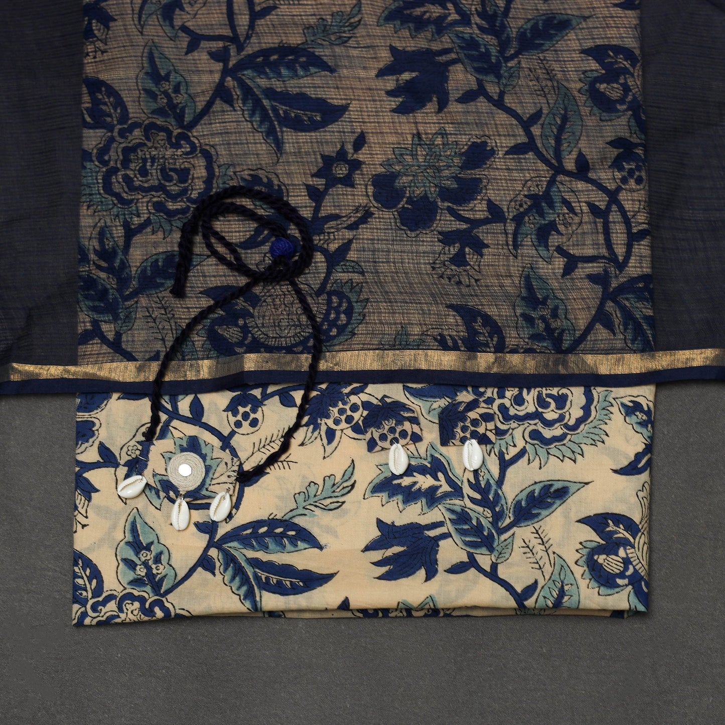 Sanganeri cotton 2pc unstitched dress material