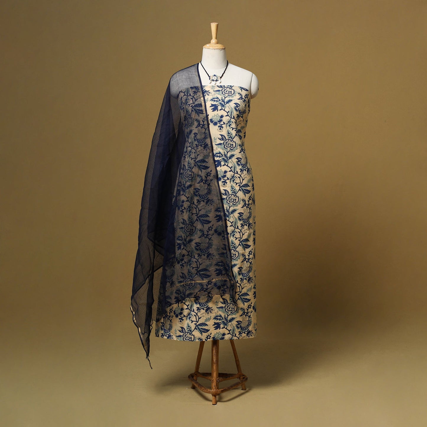 Sanganeri cotton 2pc unstitched dress material