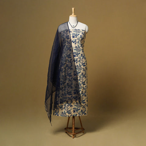 Sanganeri cotton 2pc unstitched dress material