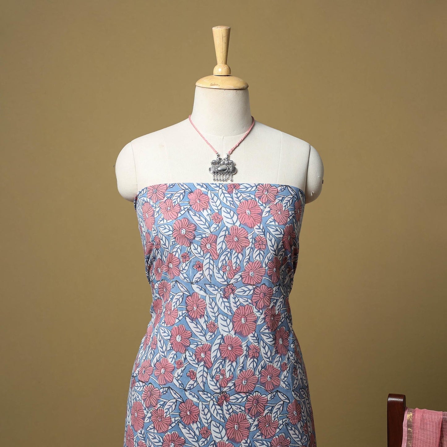 Sanganeri cotton 2pc unstitched dress material