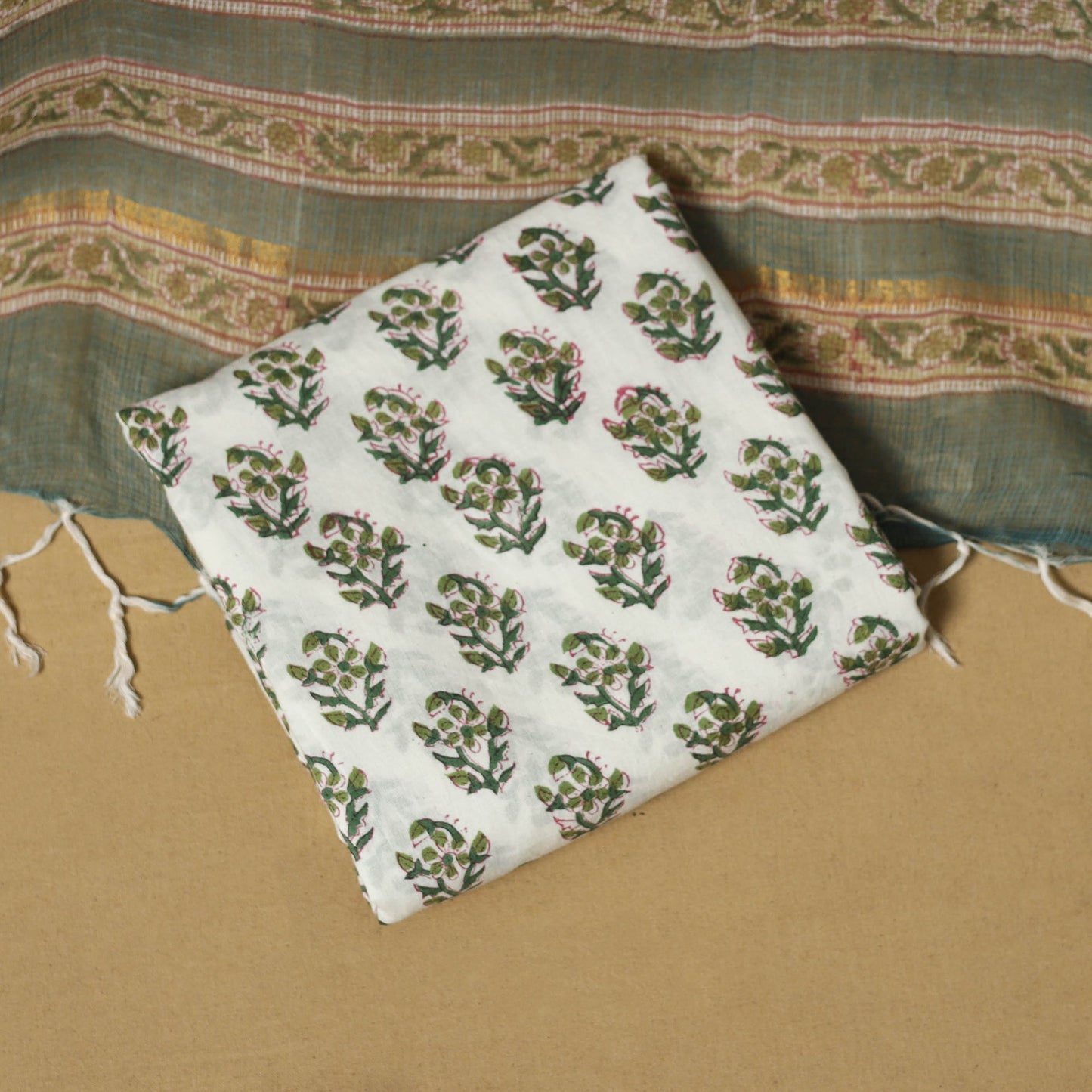 Sanganeri cotton 3pc unstitched dress material 20