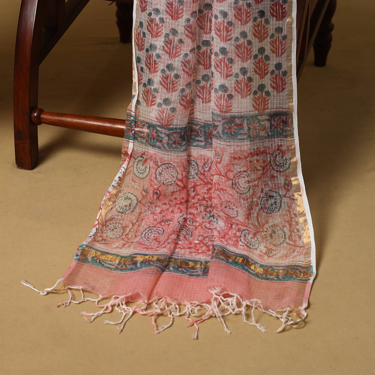 Sanganeri cotton 3pc unstitched dress material 21