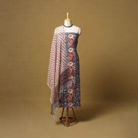 Sanganeri cotton 3pc unstitched dress material 23