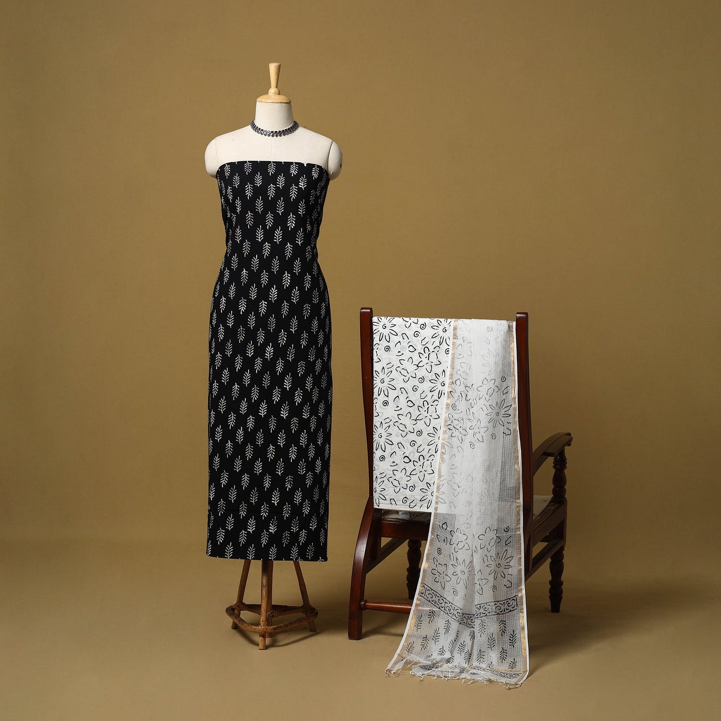 Sanganeri cotton 3pc unstitched dress material 24