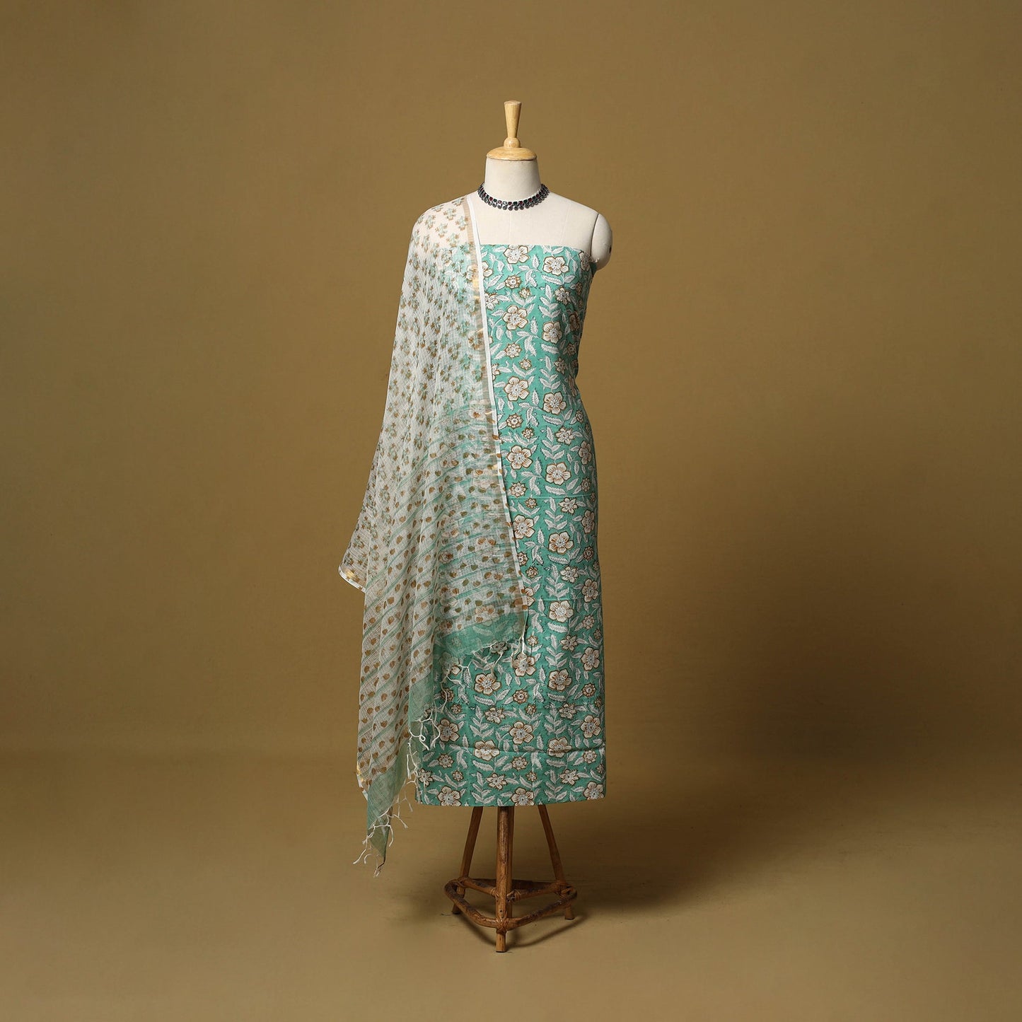 Sanganeri cotton 3pc unstitched dress material 25