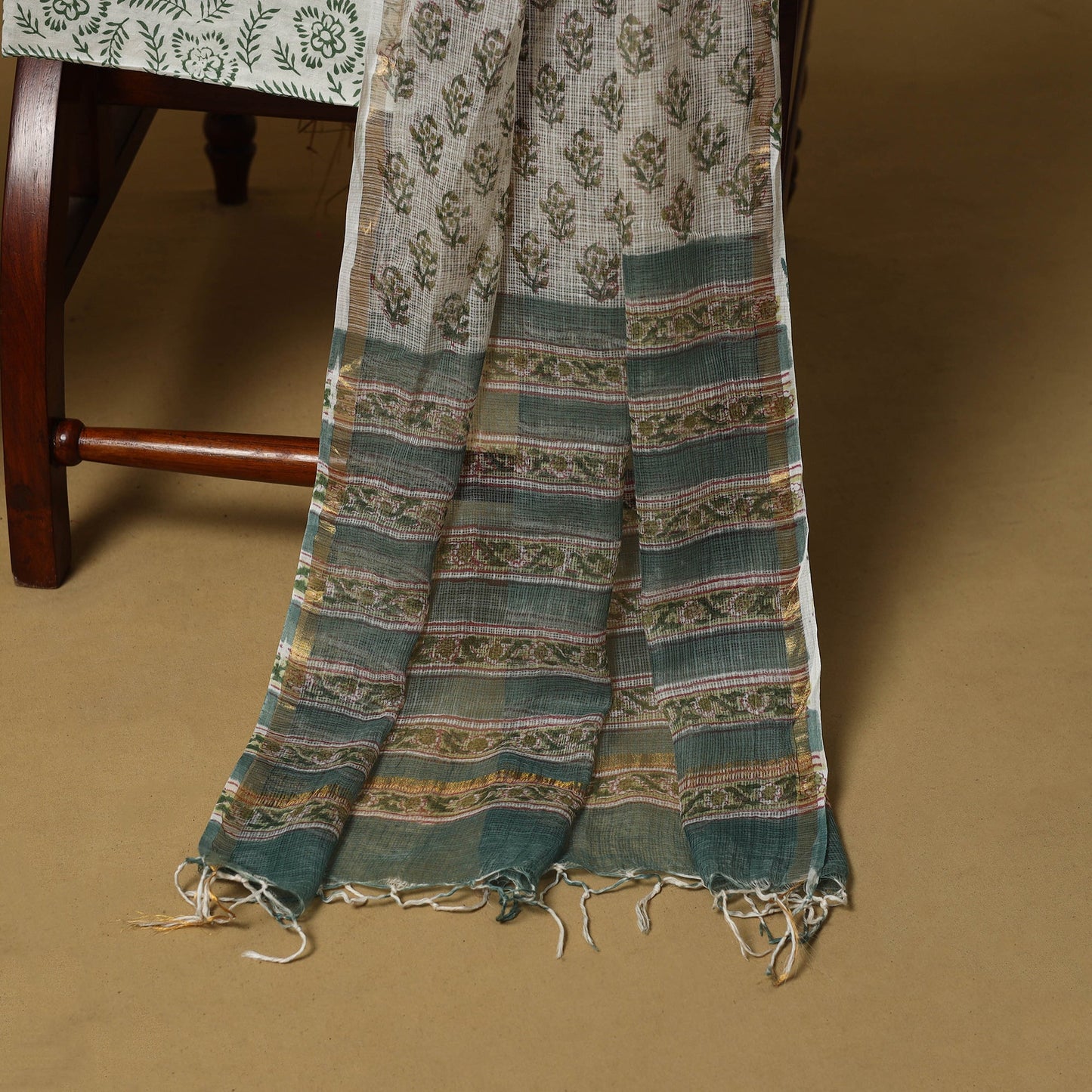 Sanganeri cotton 3pc unstitched dress material 26