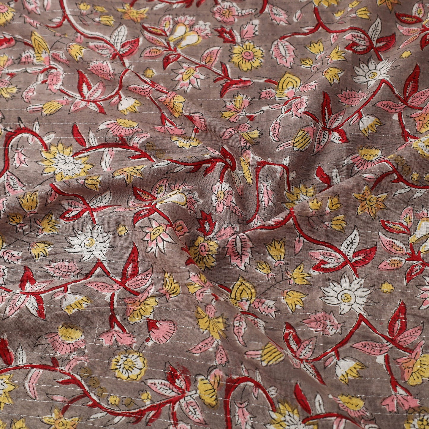 Buy Sanganeri Block Print Cotton Fabric