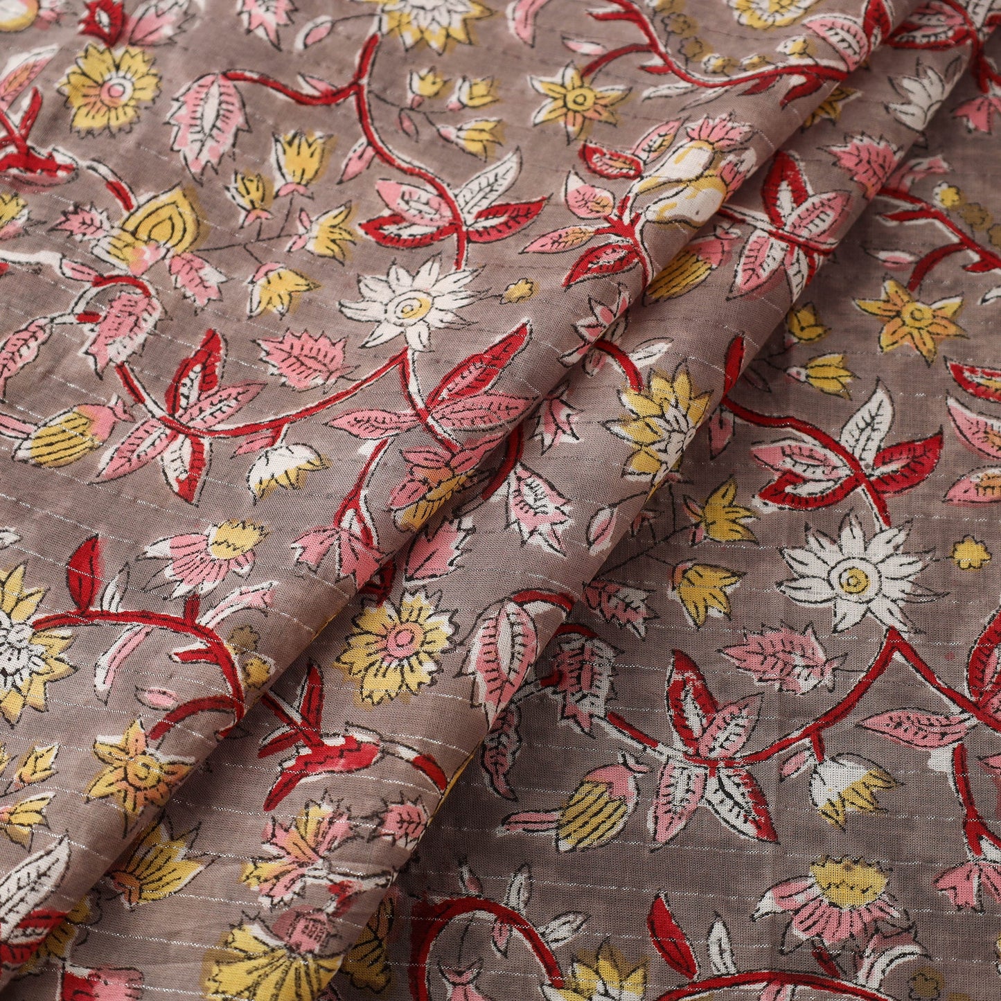 Buy Sanganeri Block Print Cotton Fabric