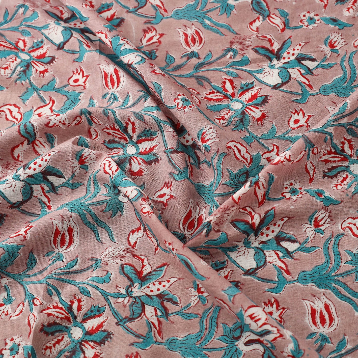  Sanganeri Block Print Cotton Fabric