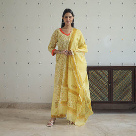 Buy Sanganeri Block Print Suit Set Shop Now Online in India