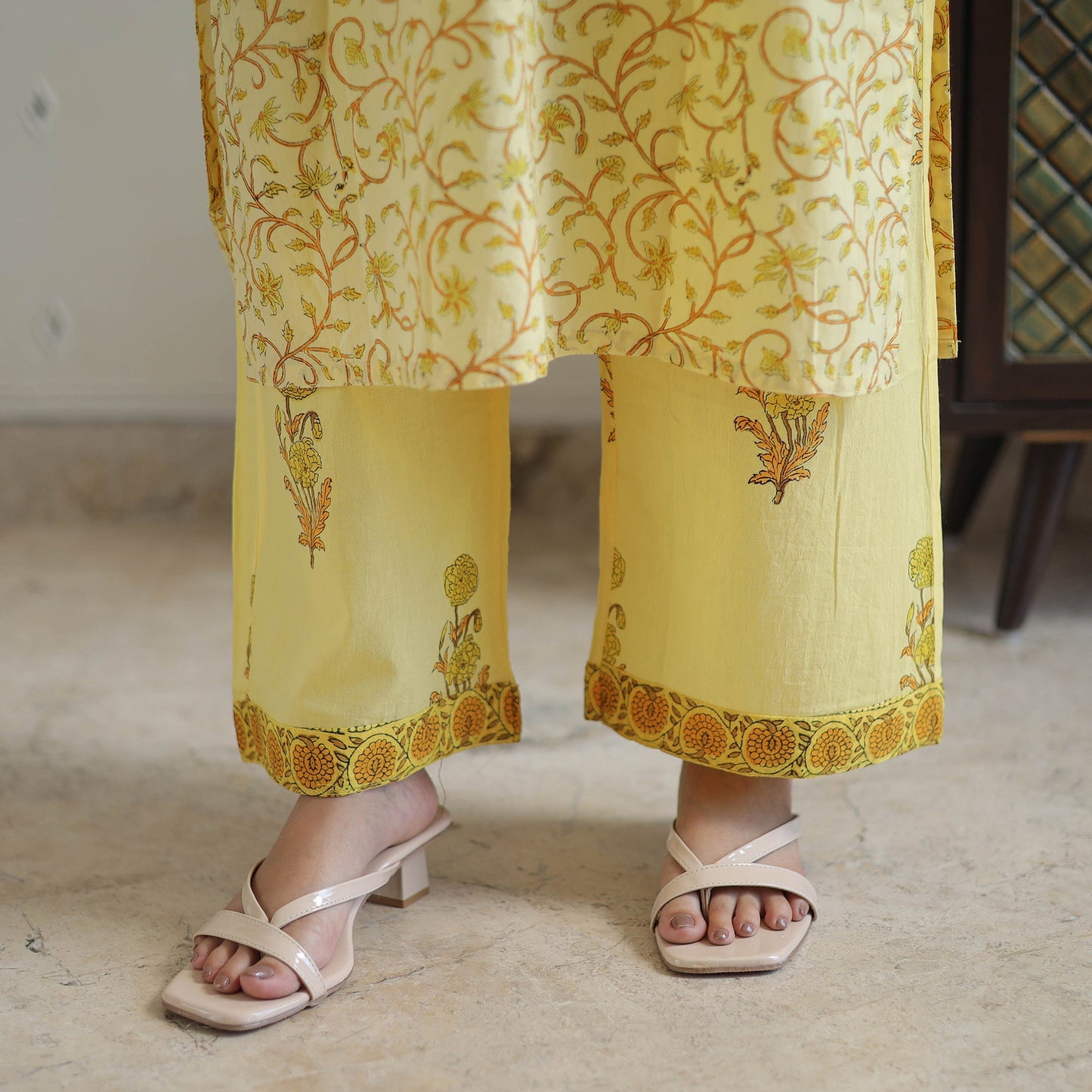 Buy Sanganeri Block Print Suit Set Shop Now Online in India