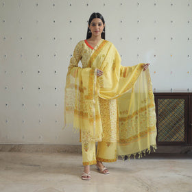 Buy Sanganeri Block Print Suit Set Shop Now Online in India