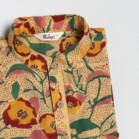 Sanganeri cotton long kurta for men 09 - handcrafted