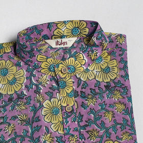 Sanganeri cotton long kurta for men 11 - handcrafted