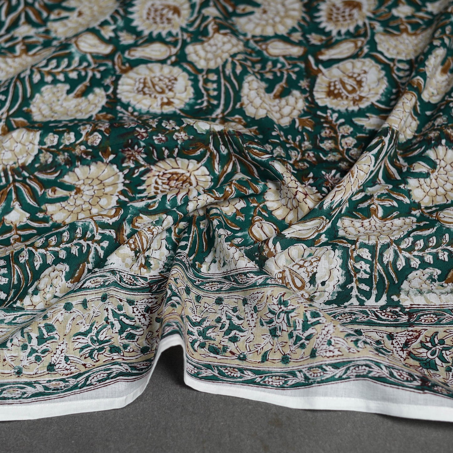 Sanganeri cotton scarf 02 - handcrafted