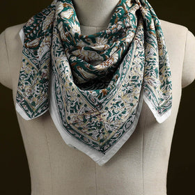 Sanganeri cotton scarf 02 - handcrafted