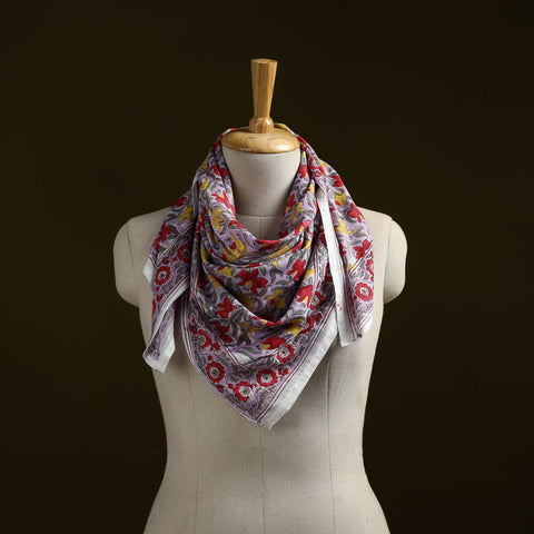 Sanganeri cotton scarf 03 - handcrafted