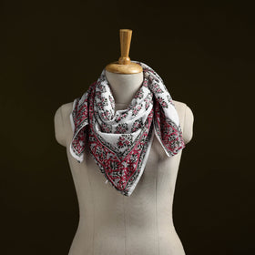 Sanganeri cotton scarf 05 - handcrafted