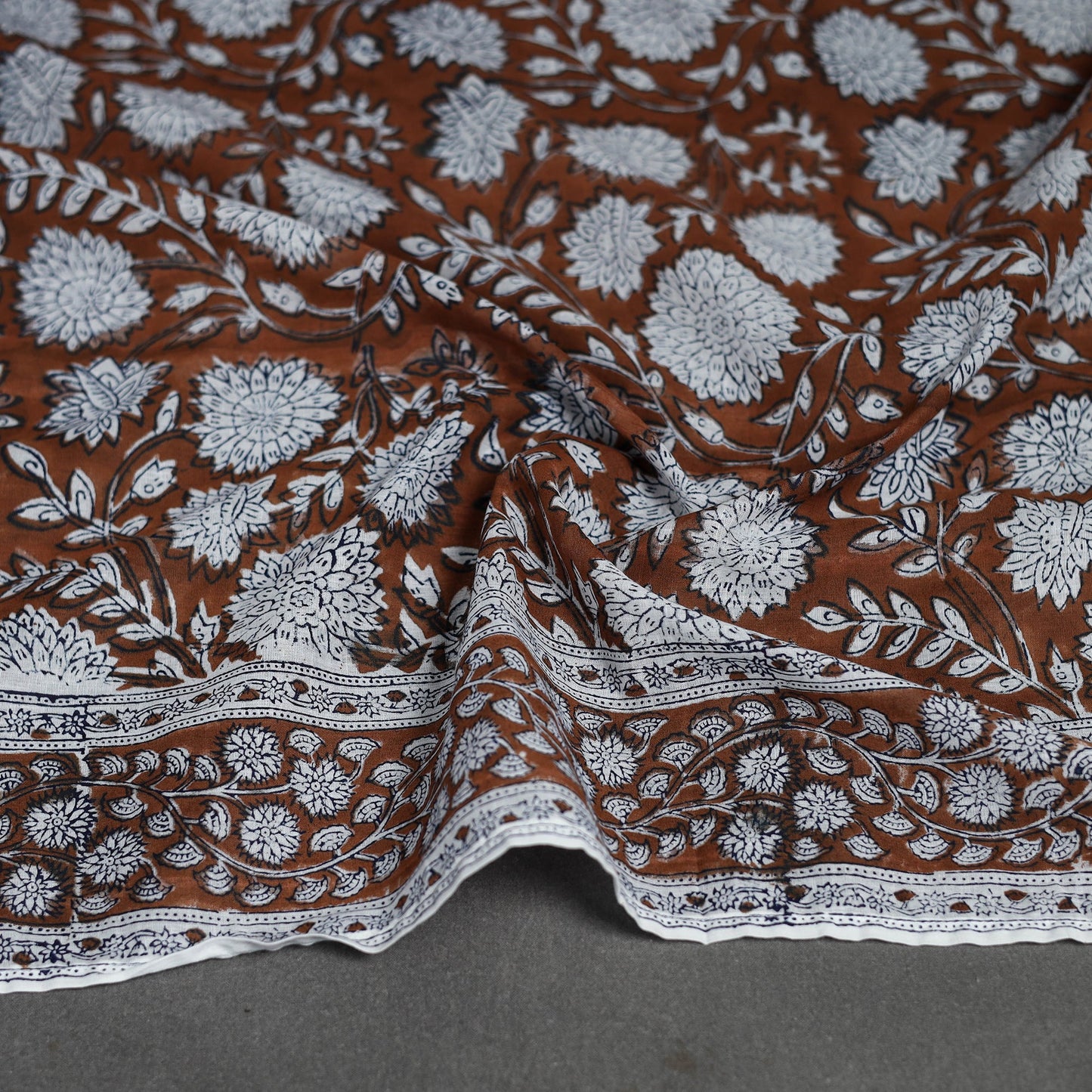 Sanganeri cotton scarf 06 - handcrafted