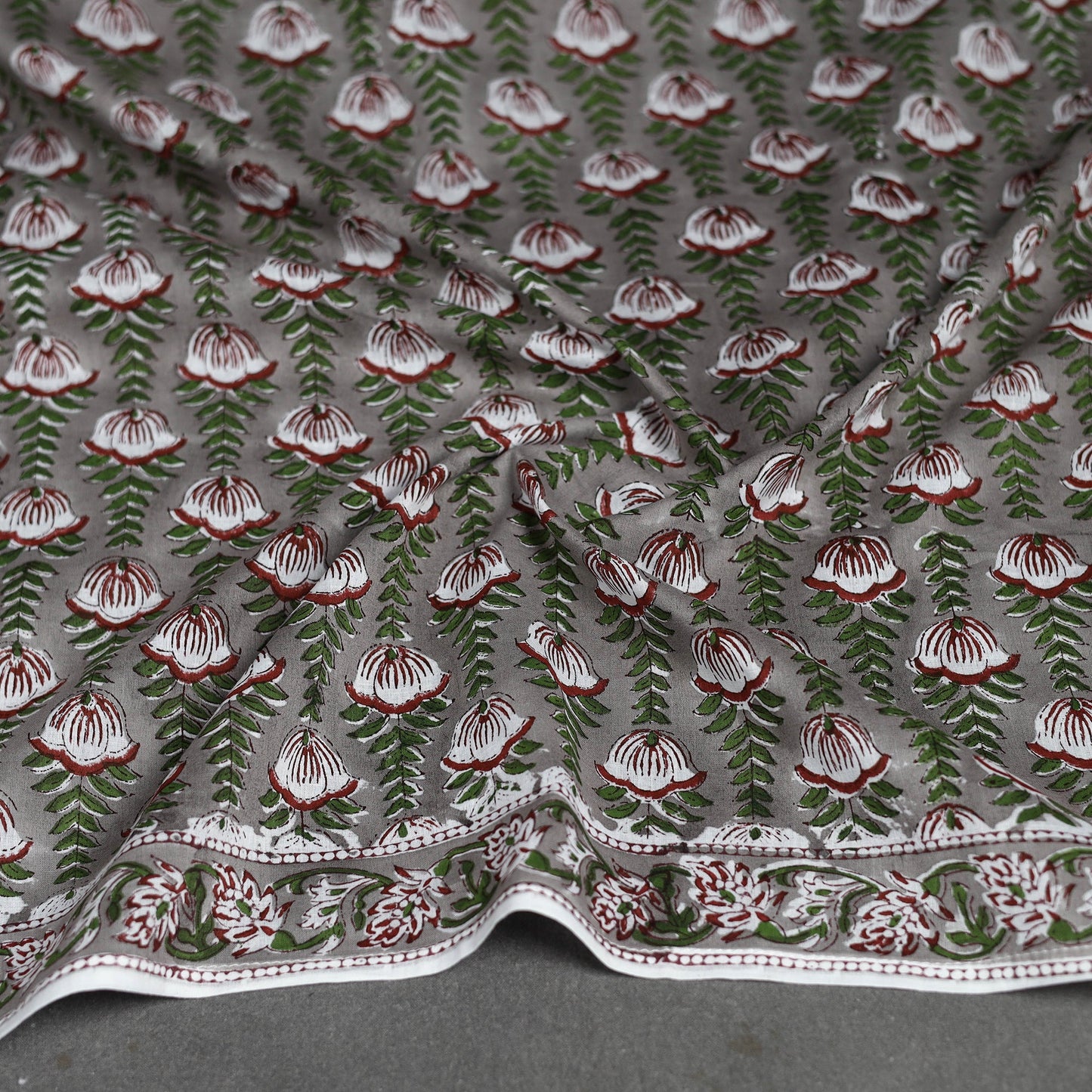 Sanganeri cotton scarf 07 - handcrafted