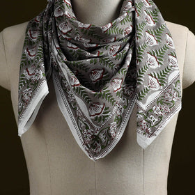 Sanganeri cotton scarf 07 - handcrafted