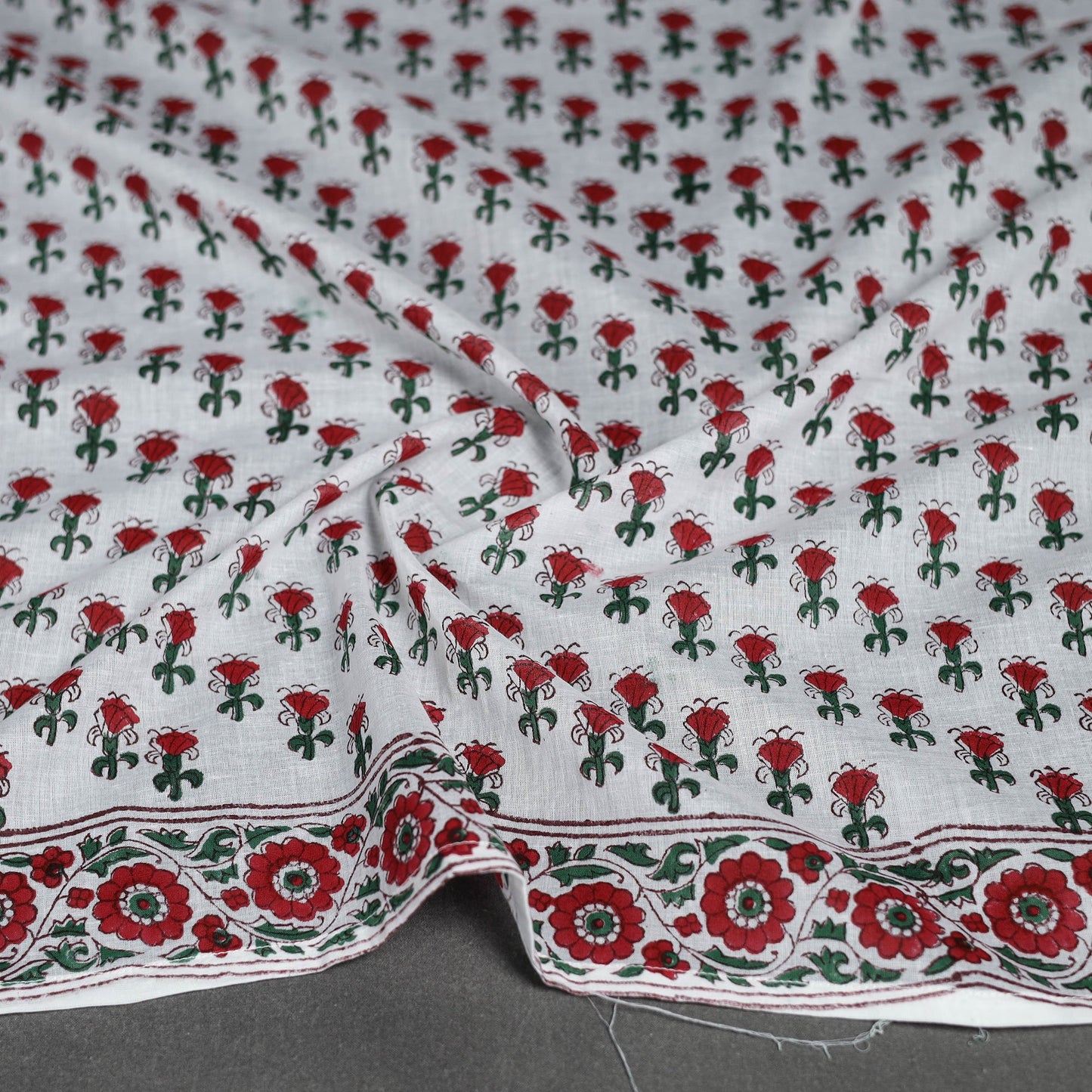 Sanganeri cotton scarf 08 - handcrafted