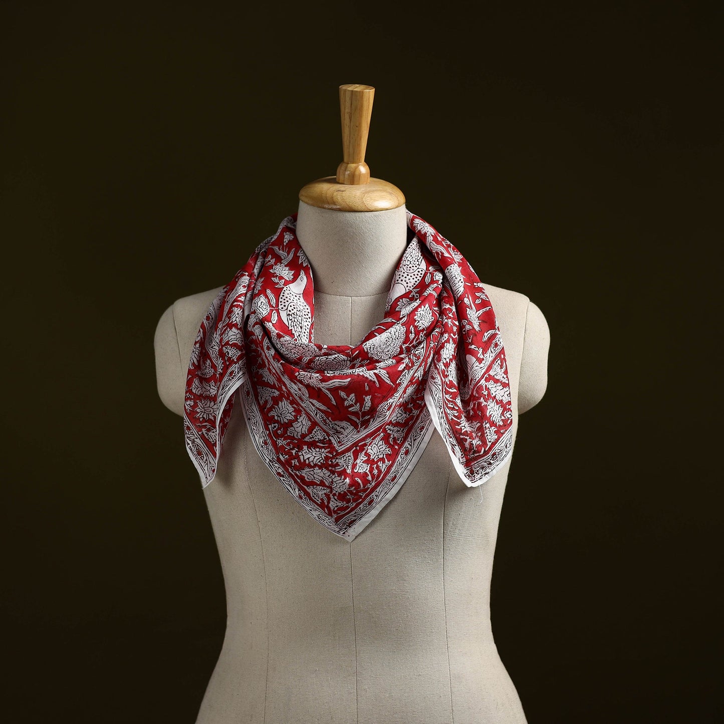 Sanganeri cotton scarf 09 - handcrafted