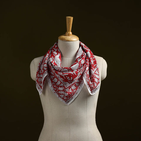 Sanganeri cotton scarf 09 - handcrafted
