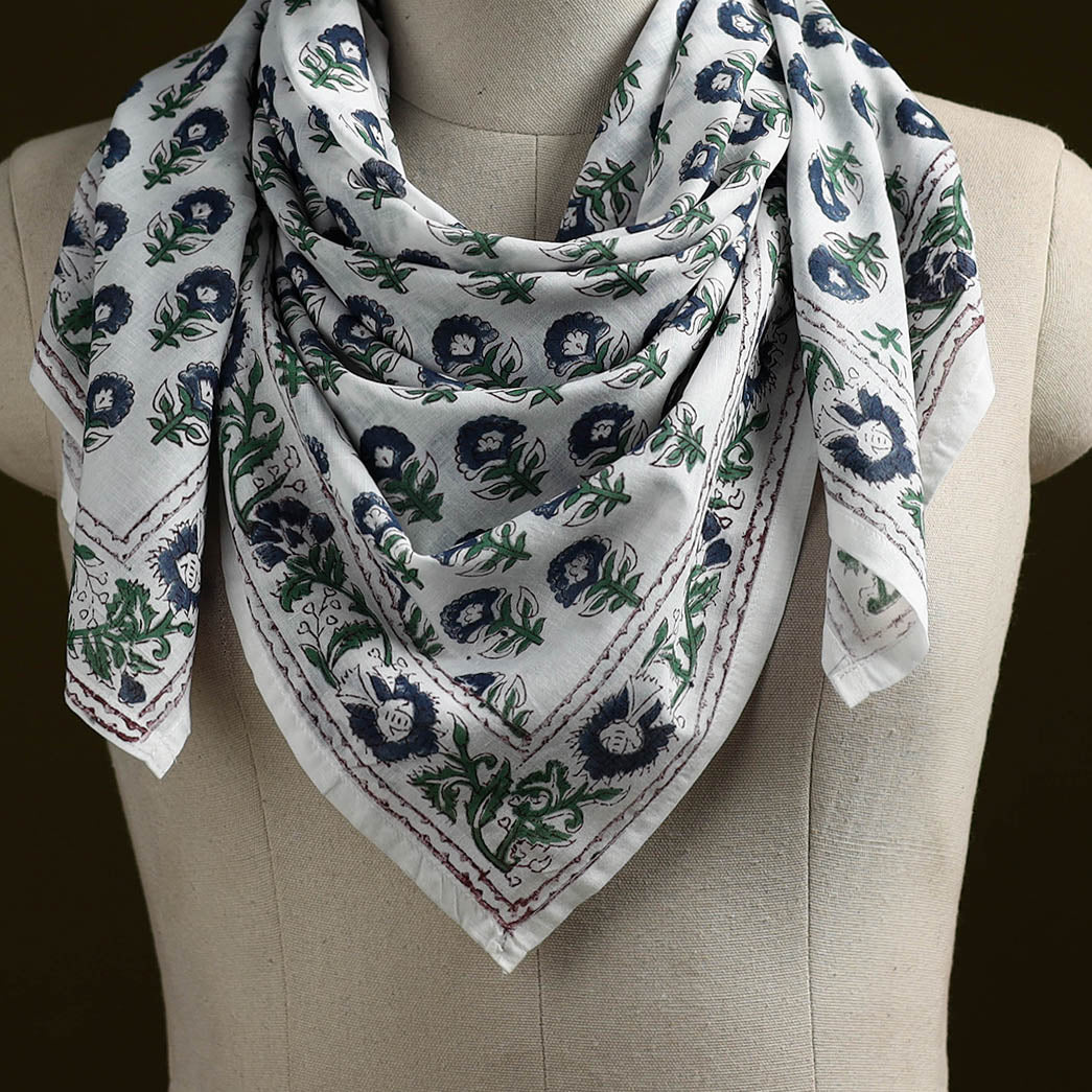 Sanganeri cotton scarf 10 - handcrafted