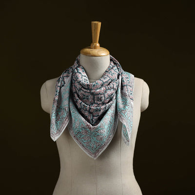 Sanganeri cotton scarf 11 - handcrafted