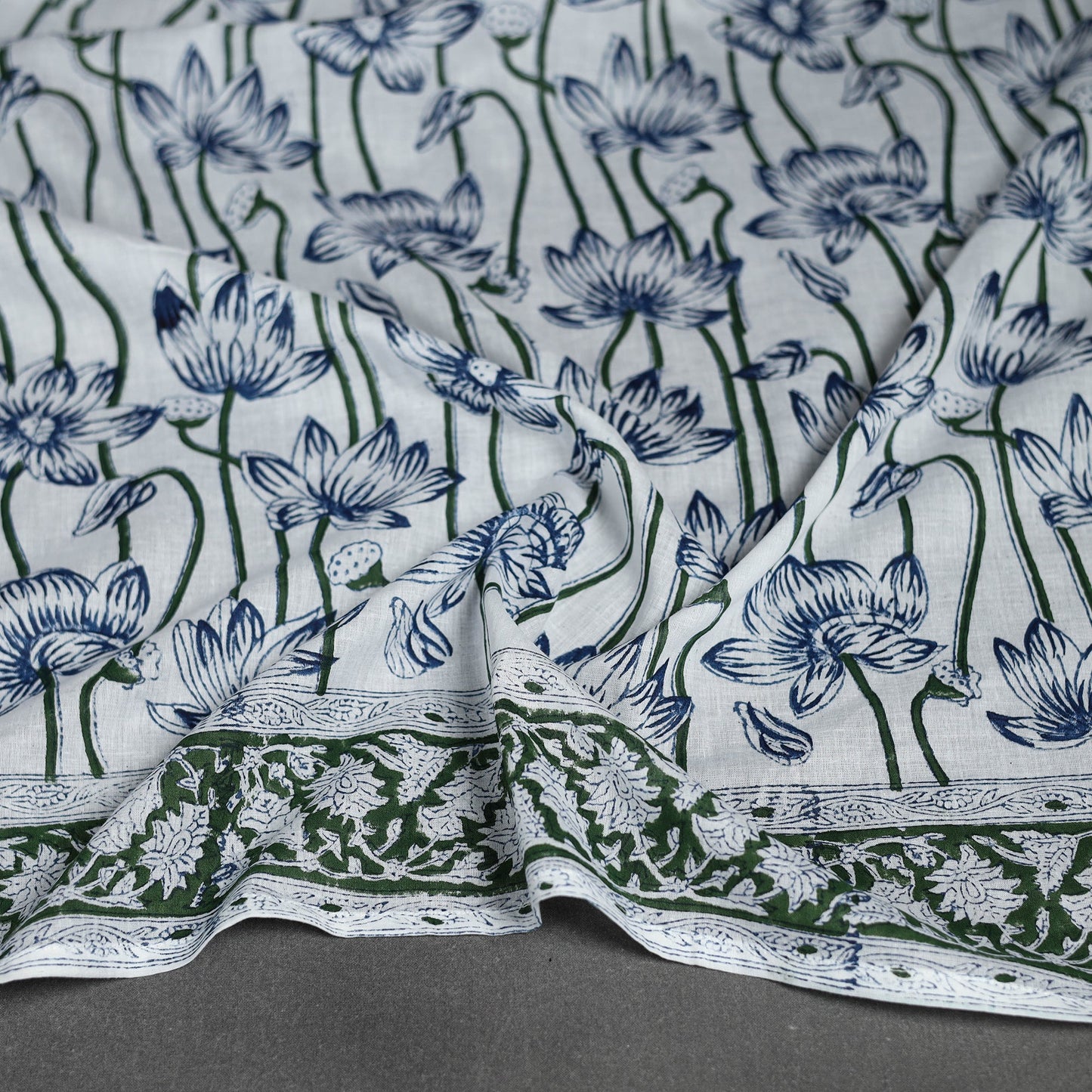 Sanganeri cotton scarf 13 - handcrafted