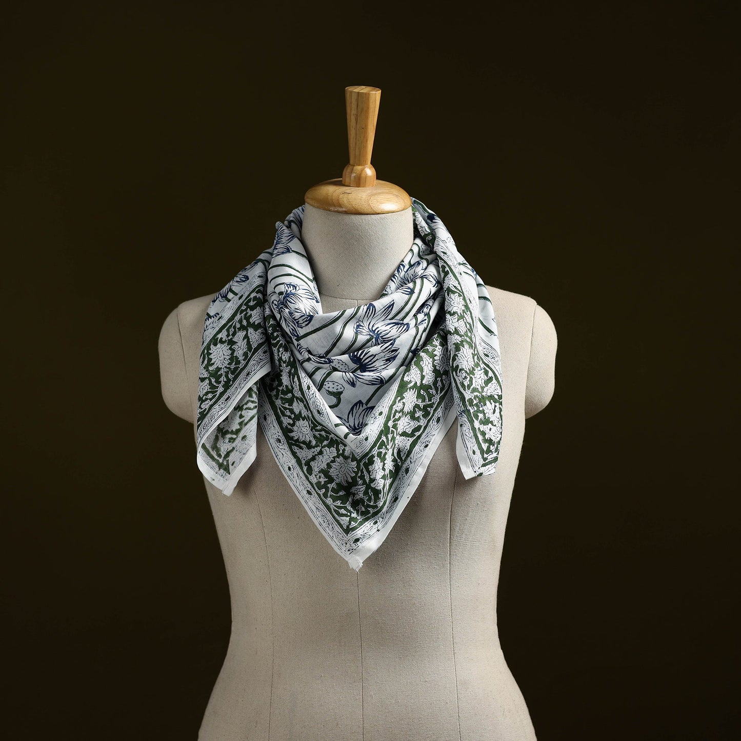 Sanganeri cotton scarf 13 - handcrafted