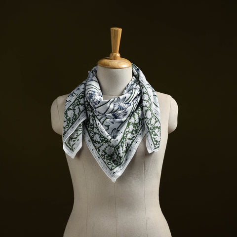 Sanganeri cotton scarf 13 - handcrafted